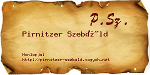 Pirnitzer Szebáld névjegykártya